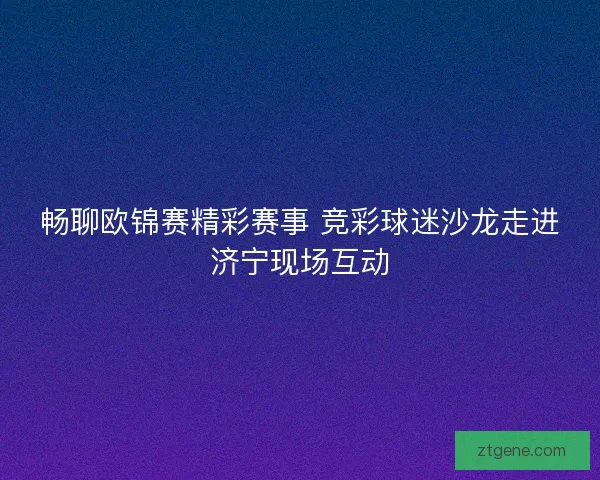畅聊欧锦赛精彩赛事 竞彩球迷沙龙走进济宁现场互动